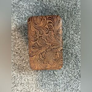 Metropolitan | Brown Floral Wallet | Vintage